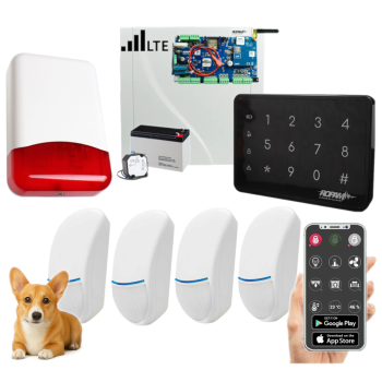 SYSTEM ALARMOWY ROPAM NeoLTE-IP-PS-SET 4x BINGO Plus TK-4B POWIADOMIENIE GSM